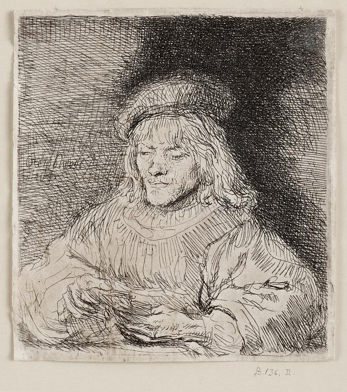 Rembrandt Harmensz van Rijn, "The card player".