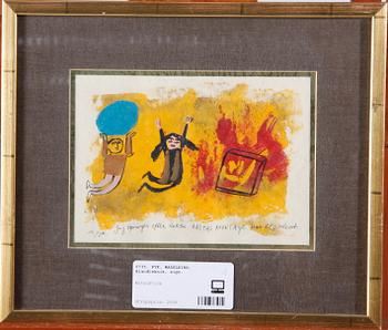 Madeleine Pyk · PYK, MADELEINE. Blandteknik, sign.