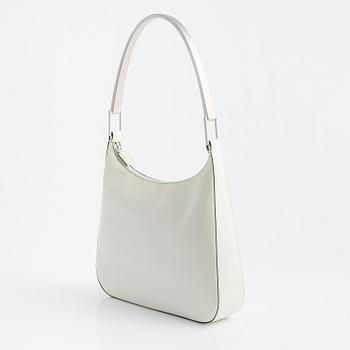 Prada, a white leather bag.