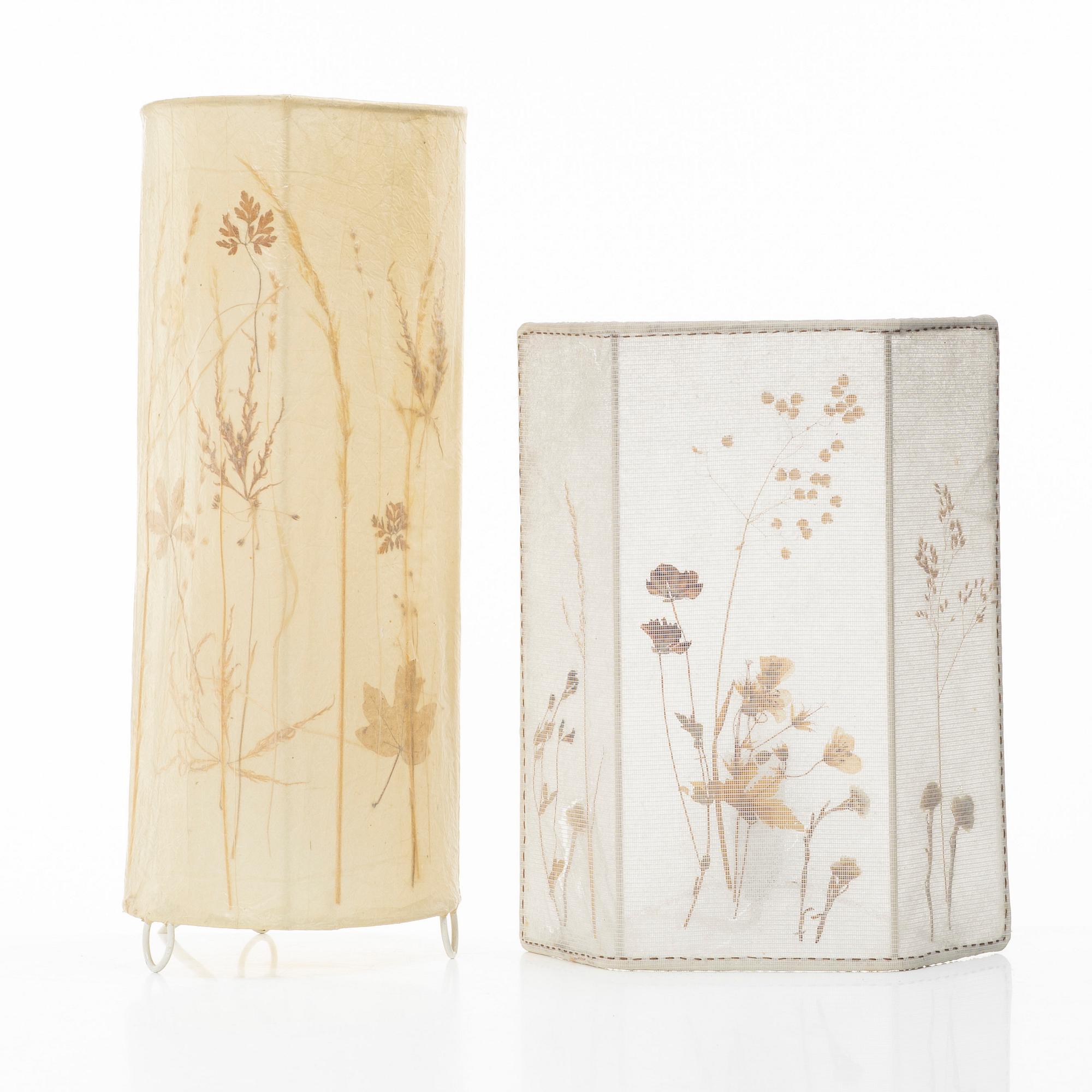 Vanja Sorbon Malmsten, two lamps, second half of the 20th century.