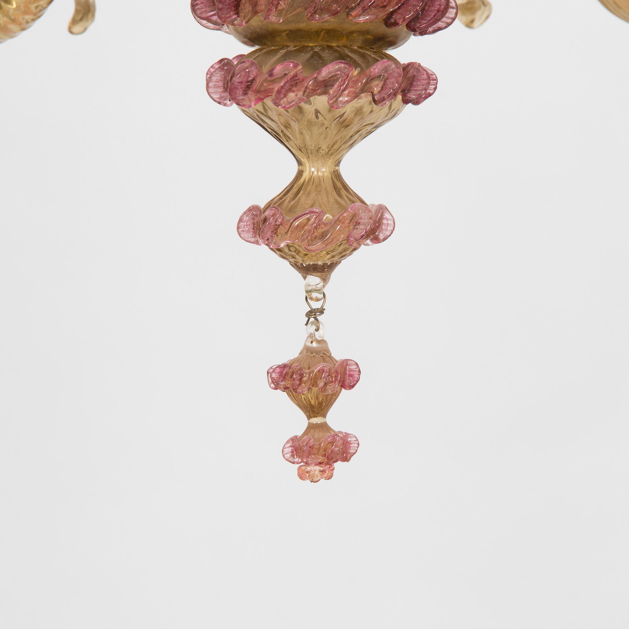 A mid-20th-century Venetian style chandelier, Murano.