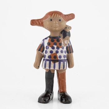 Lisa Larson, figurin, stengods, "Pippi Långstrump", Gustavsberg.