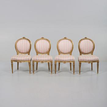 STOLAR, 4 st, gustaviansk stil, 1900-talets första hälft.