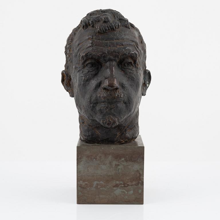 Nils Sjögren, sculpture, bronze.