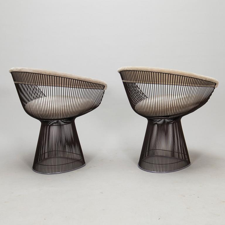 Warren Platner, fåtöljer, ett par, "Platner Side Chair", Knoll International, efter 1966.