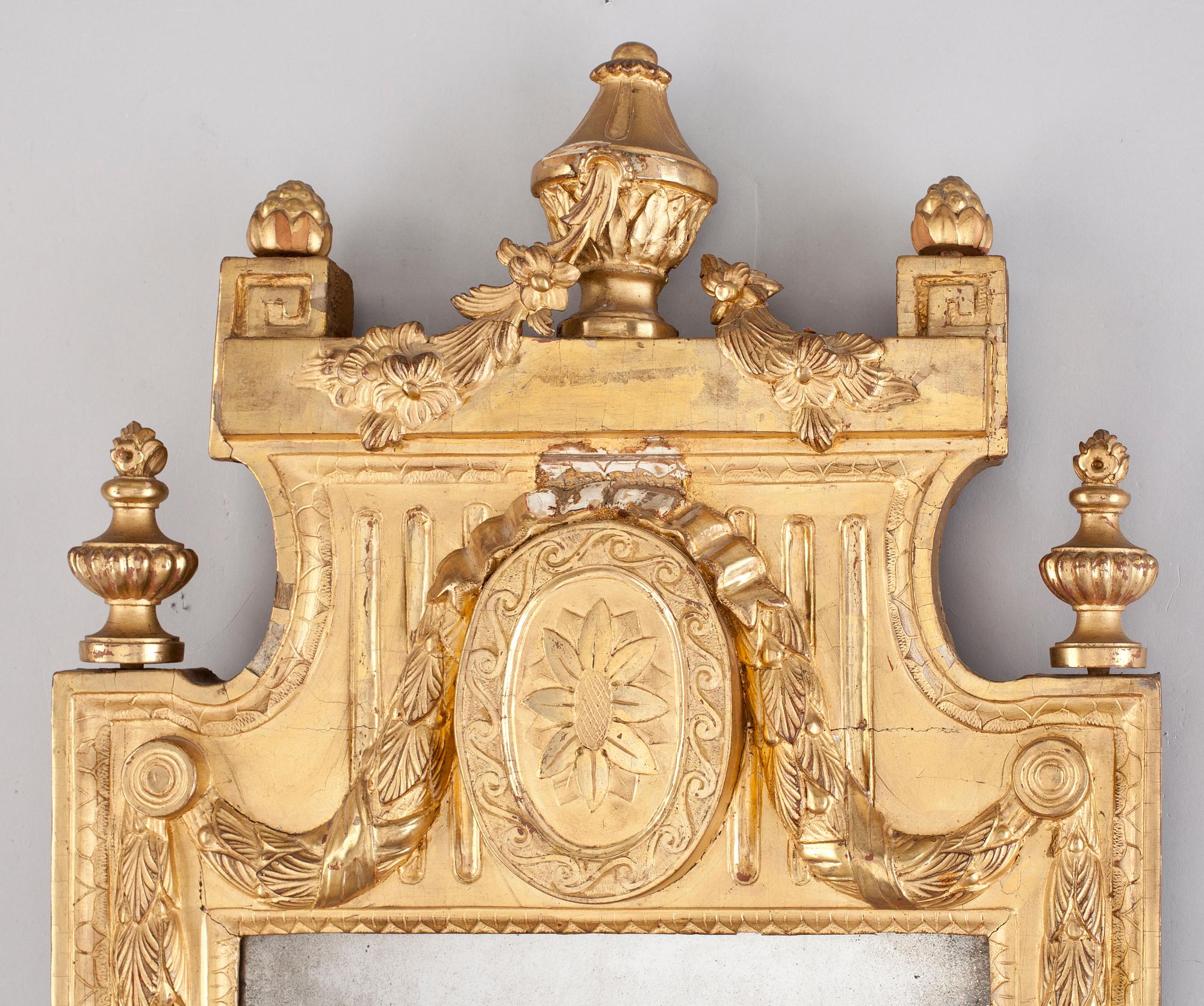 SPEGEL, gustaviansk, sent 1700-tal.