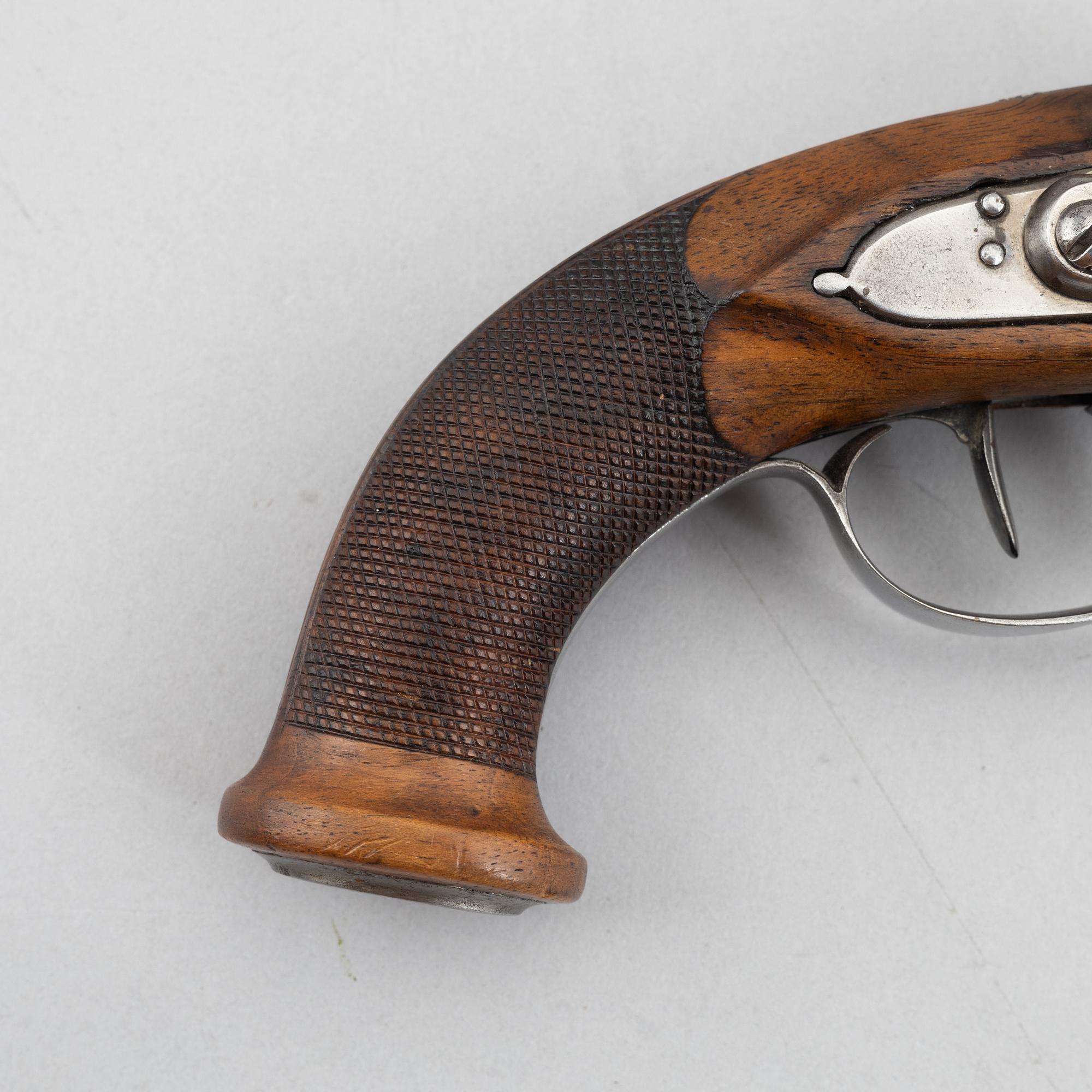 Flintlåspistoler, ett par, Frankrike, 1800-talets början.