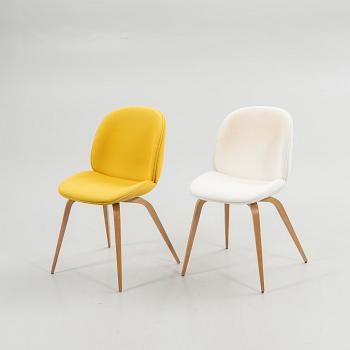 GamFratesi, chairs, 2 pcs, "Beetle Chair", Gubi, Denmark.