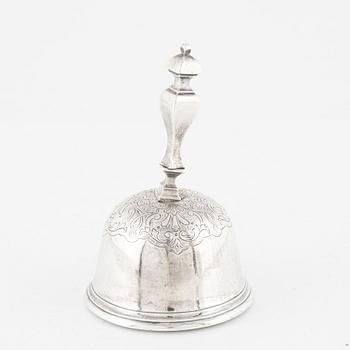 A Danish Silver Bell, Copenhagen, 19th Century.