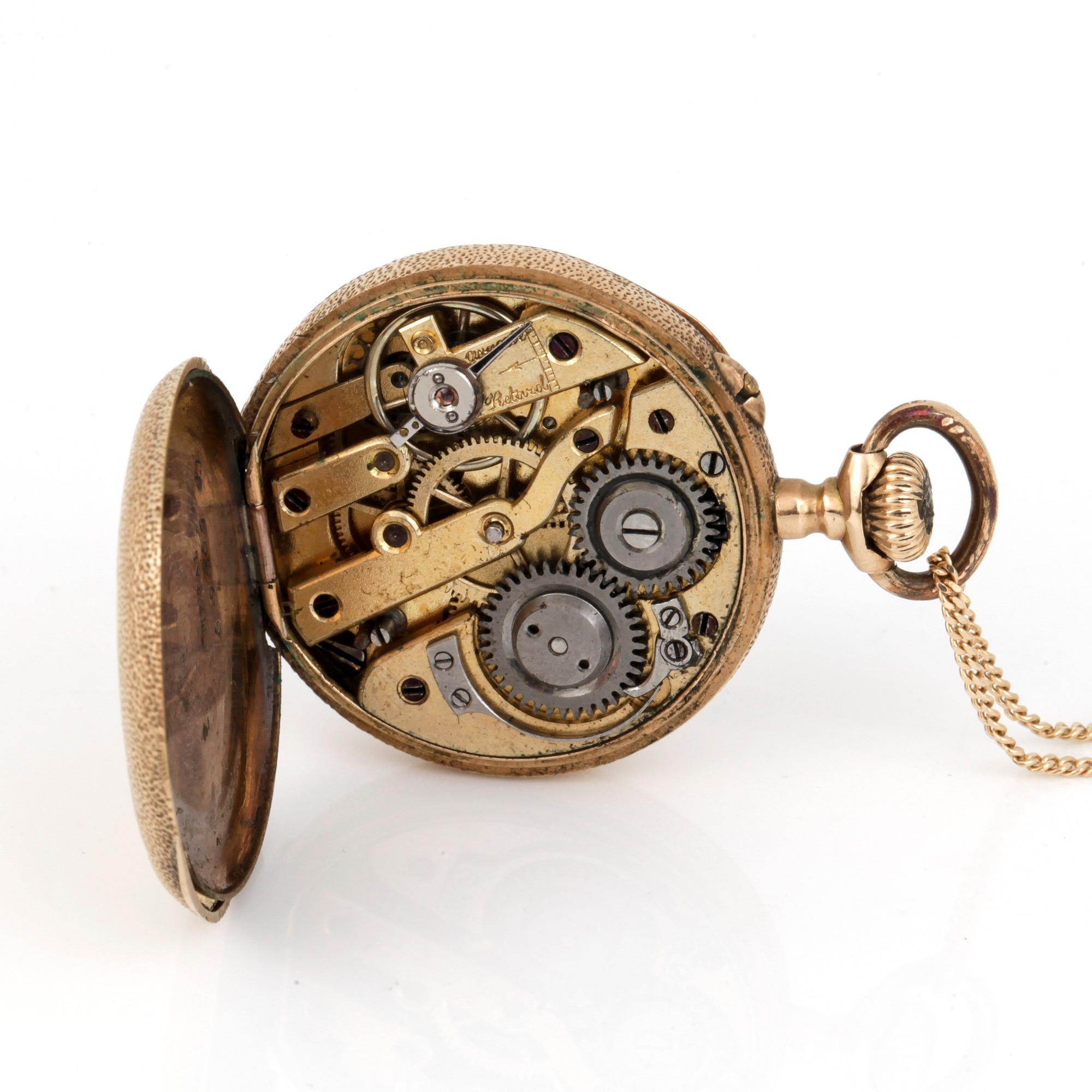 DAMFICKUR samt KEDJA, 14K guld och gulmetall.