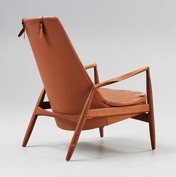 An Ib Kofod Larsen high back armchair 'The Seal', OPE, Jönköping, Sweden 1950-60's.