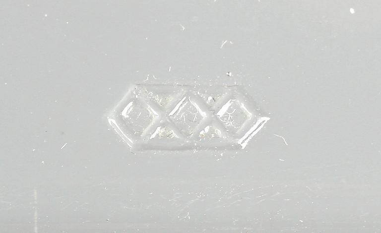 GLASSERVIS, 14+9 delar, "Kubus", Wilhelm Wagenfelt för Lausitzer Glasverein, Tyskland, 1930/40-tal.