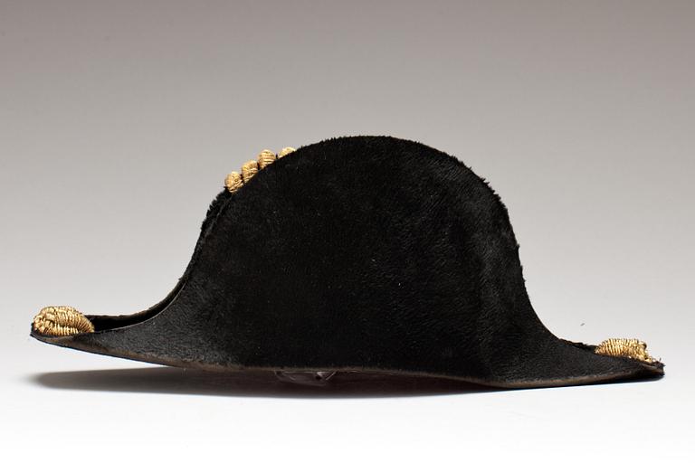 BICORNE m ASK. Jönköpings stadsvapen. 1800-tal.