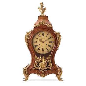 64. A SWEDISH ROCOCO MANTEL CLOCK, possibly by Nils Berg, Stockholm 1751-1794.