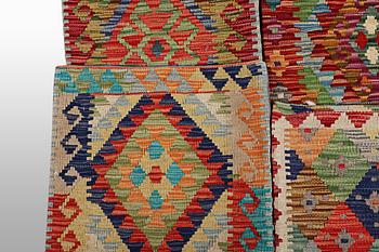 Six Kilim pillows, ca 40 x 40 cm each.