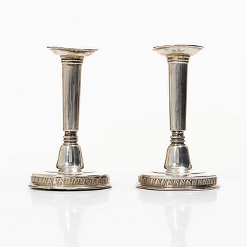 Markströms Guldsmeds Ab, Candelsticks, a pair, silver, Uppsala 1958.