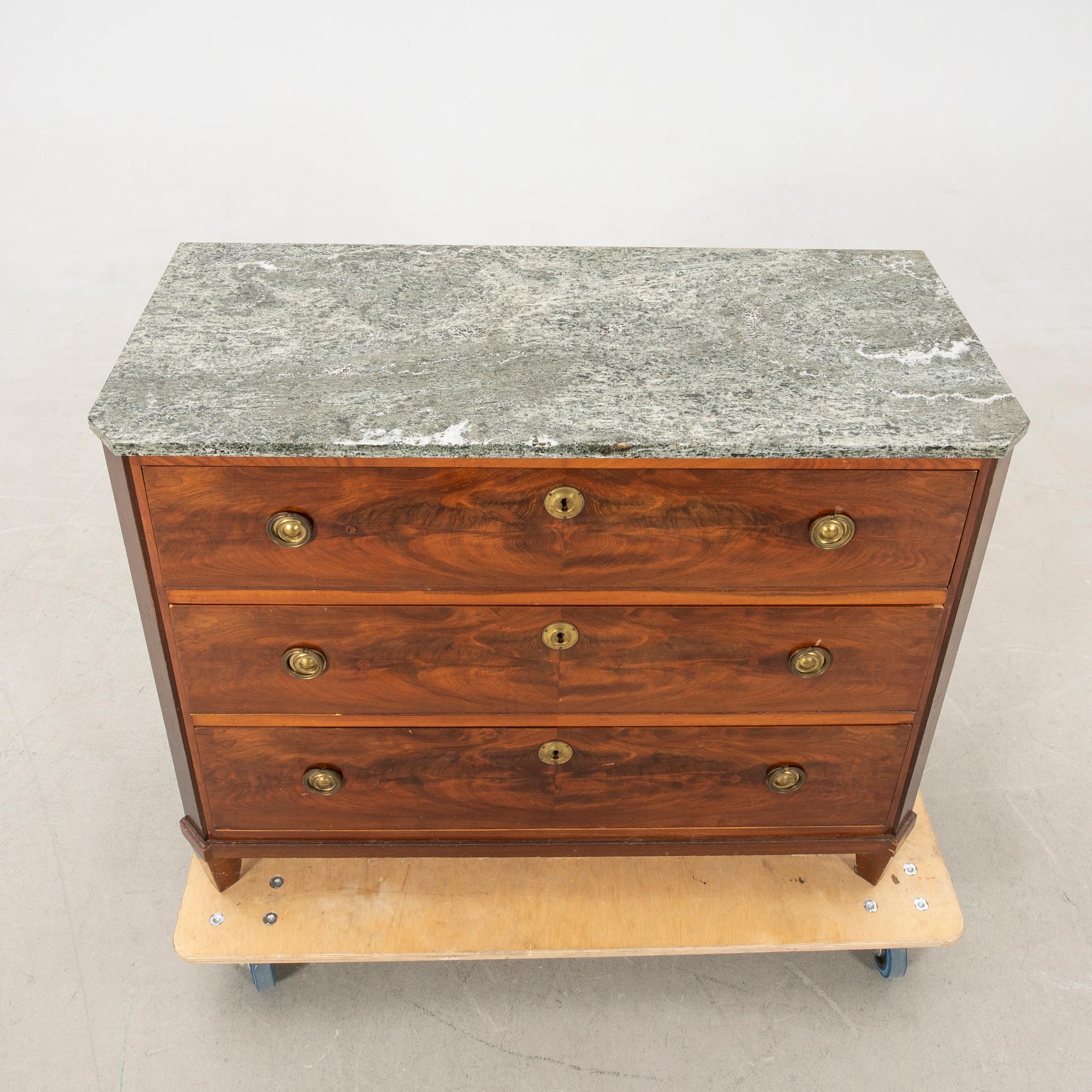 Bureau in the Gustavian style, first half of the 20th century.
