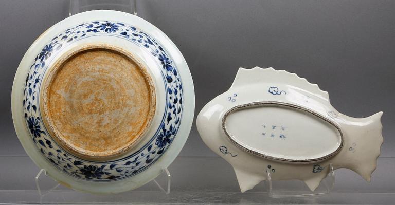 FAT samt FISKFAT, porslin, Kina.