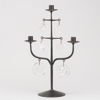 ERIK HÖGLUND, A Boda smide candelabra, later part of the 20th century.