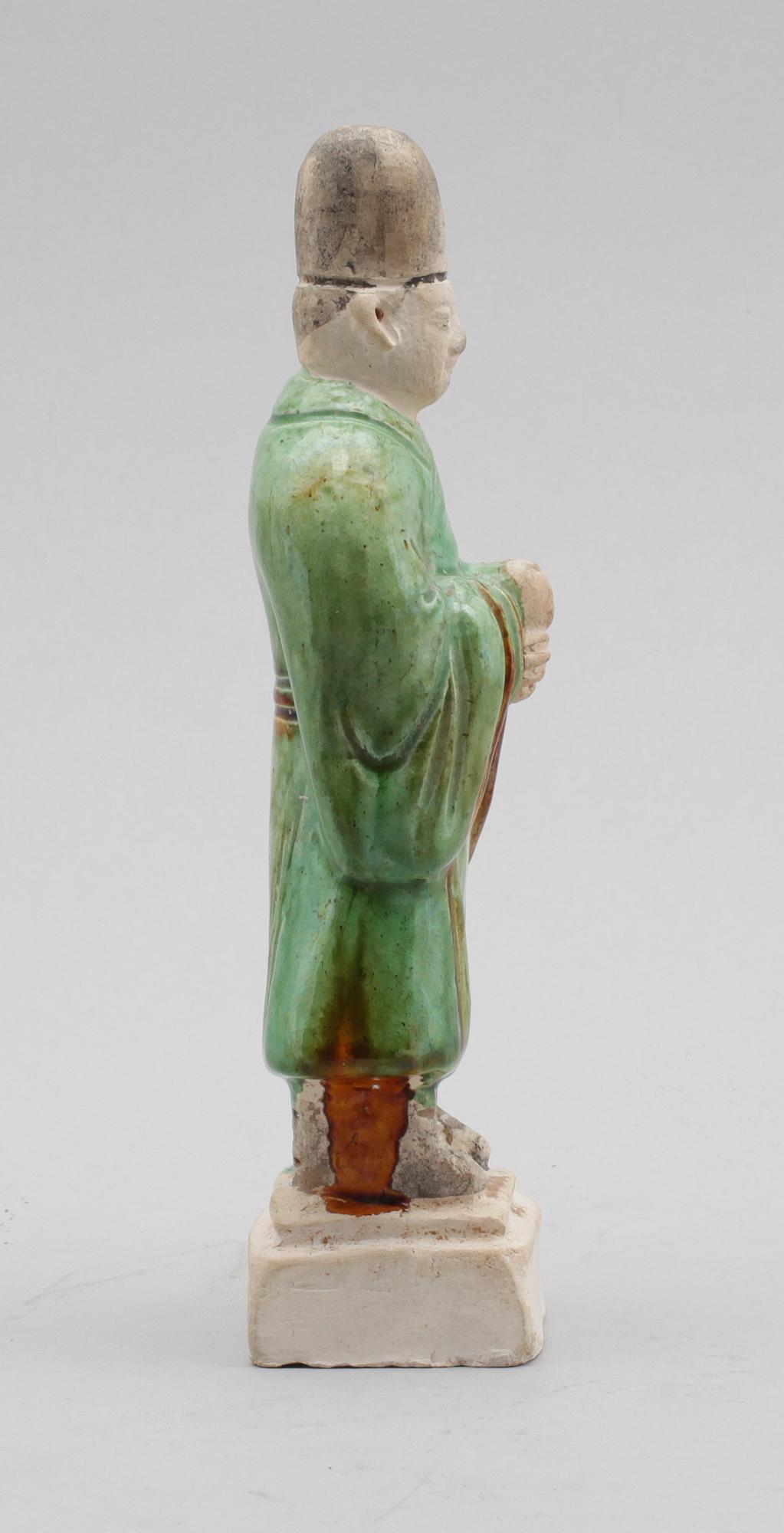 FIGUR, lergods, Kina, möjligen Ming.