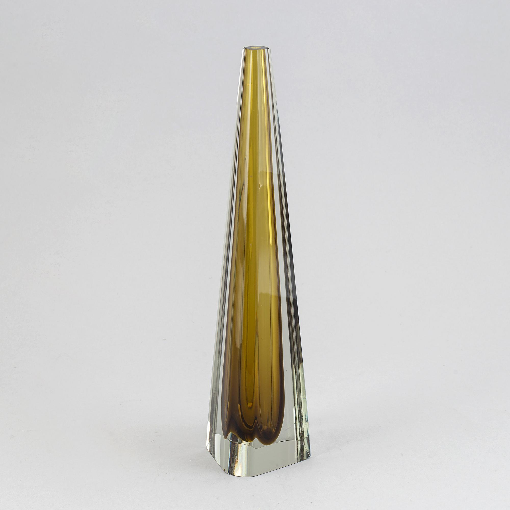 Kaj Franck, glass sculpture, Nuutajärvi/Notsjö, signed and dated - 62.