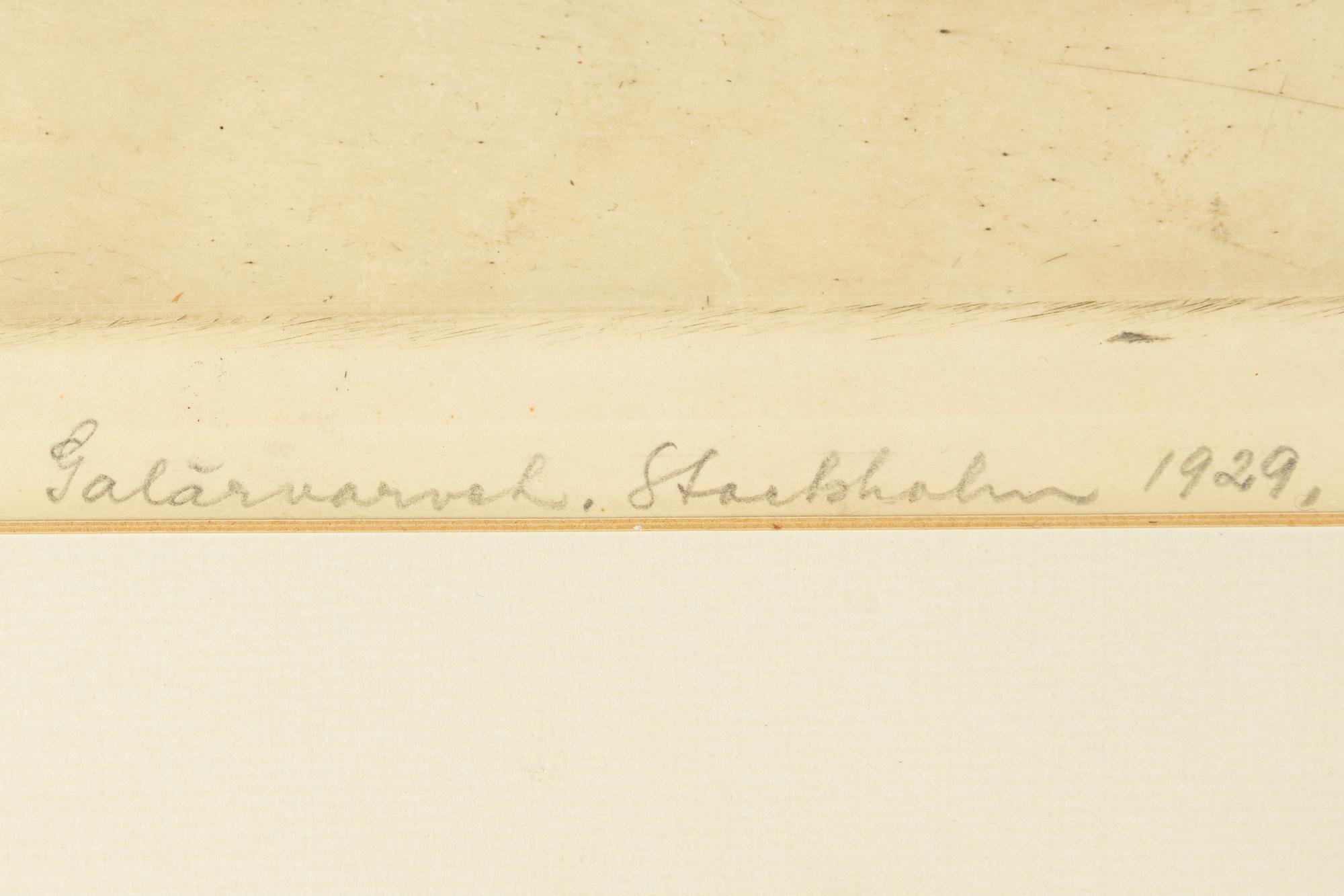 Axel Fridell, "Galärvarvet", I état. (Unikt).