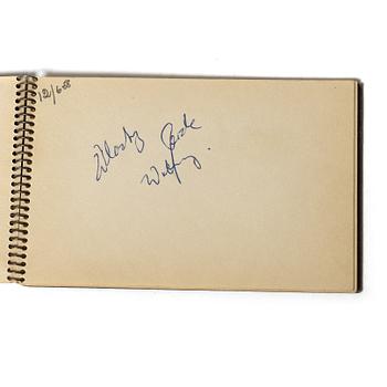 Autograph collection, Brazil’s national football team, 1958 World Cup, two notebooks.
