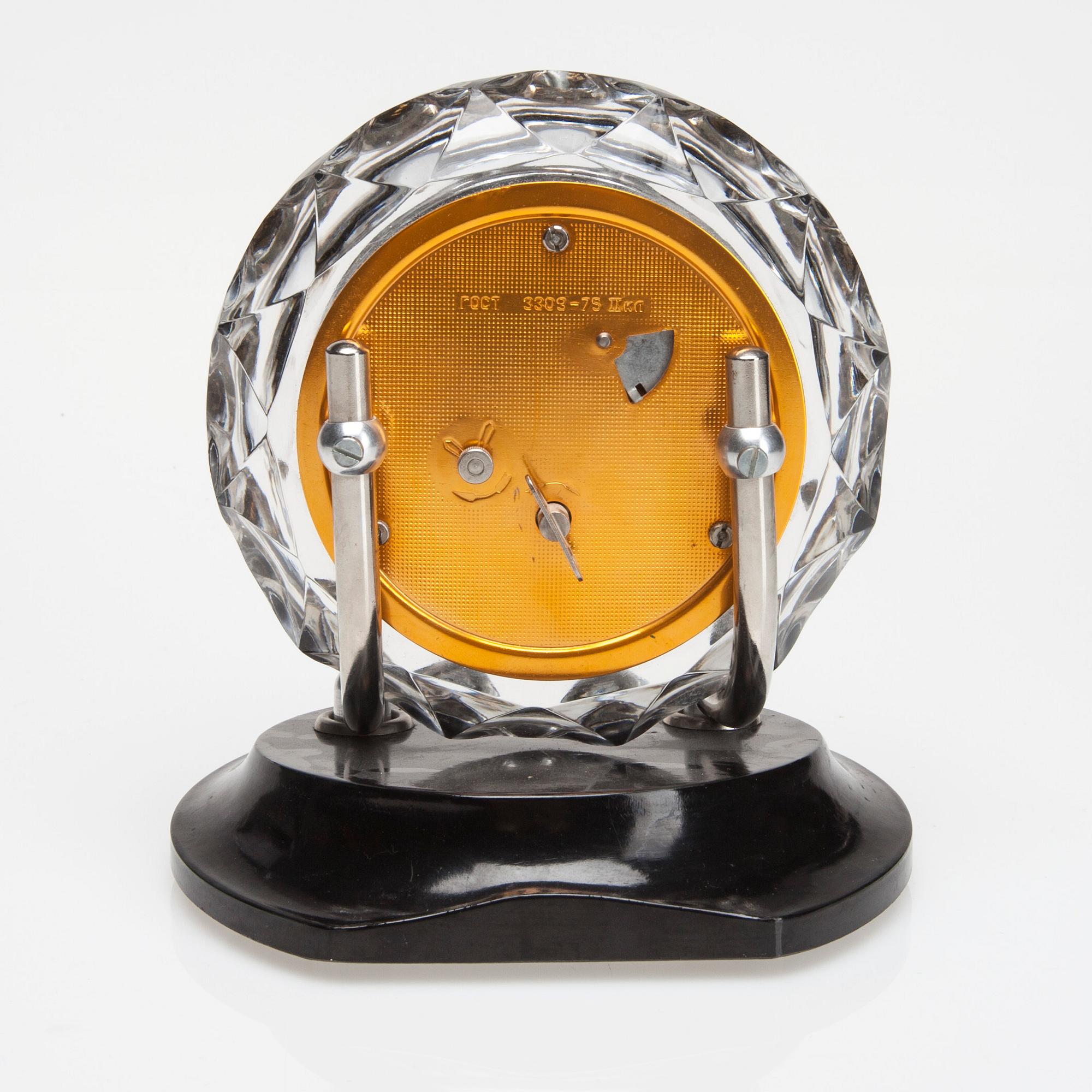 MANTEL CLOCK, Majak, USSR, 1960s/70s.