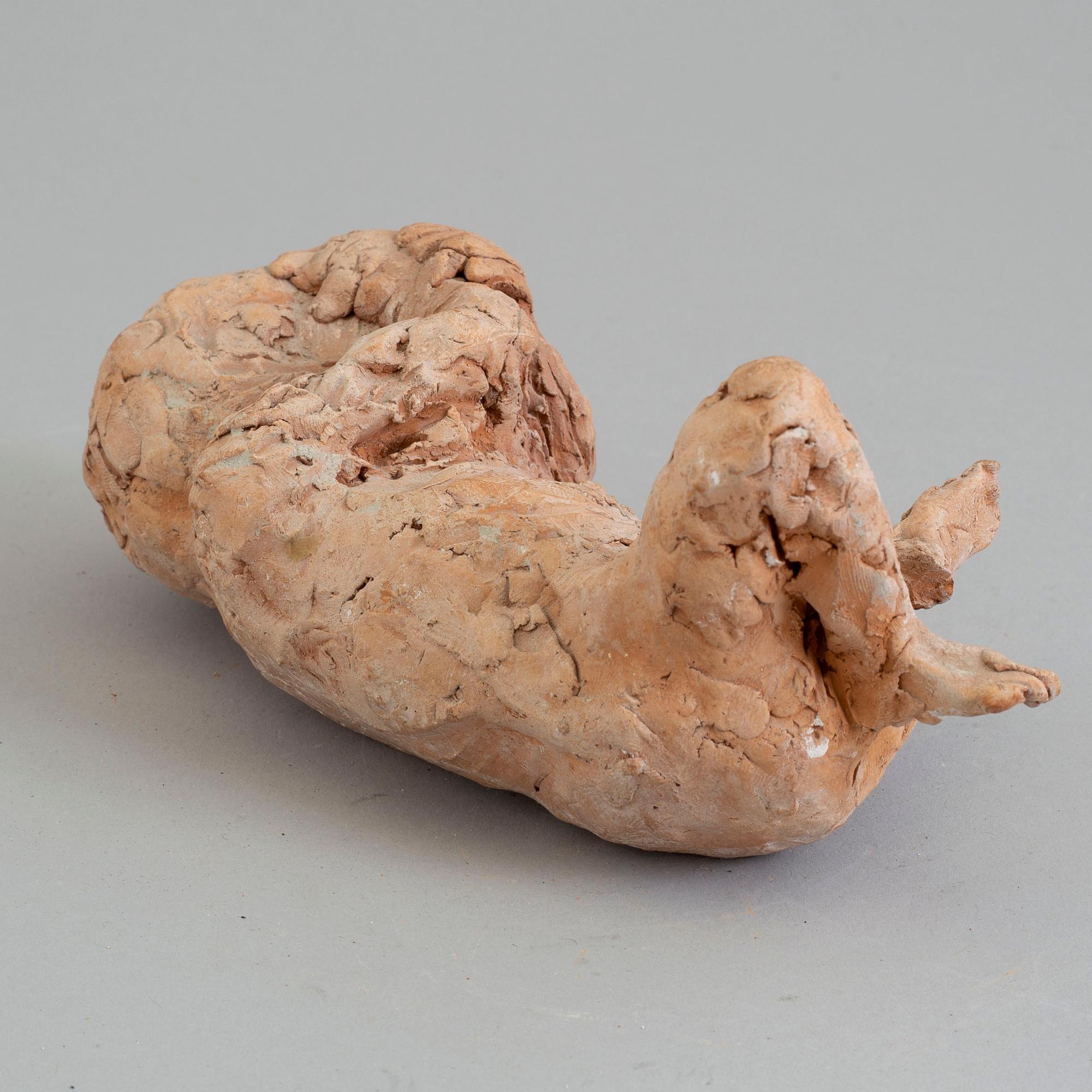 ASMUND ARLE, Sculpture, terracotta, signed A. Arle and dated 1960.