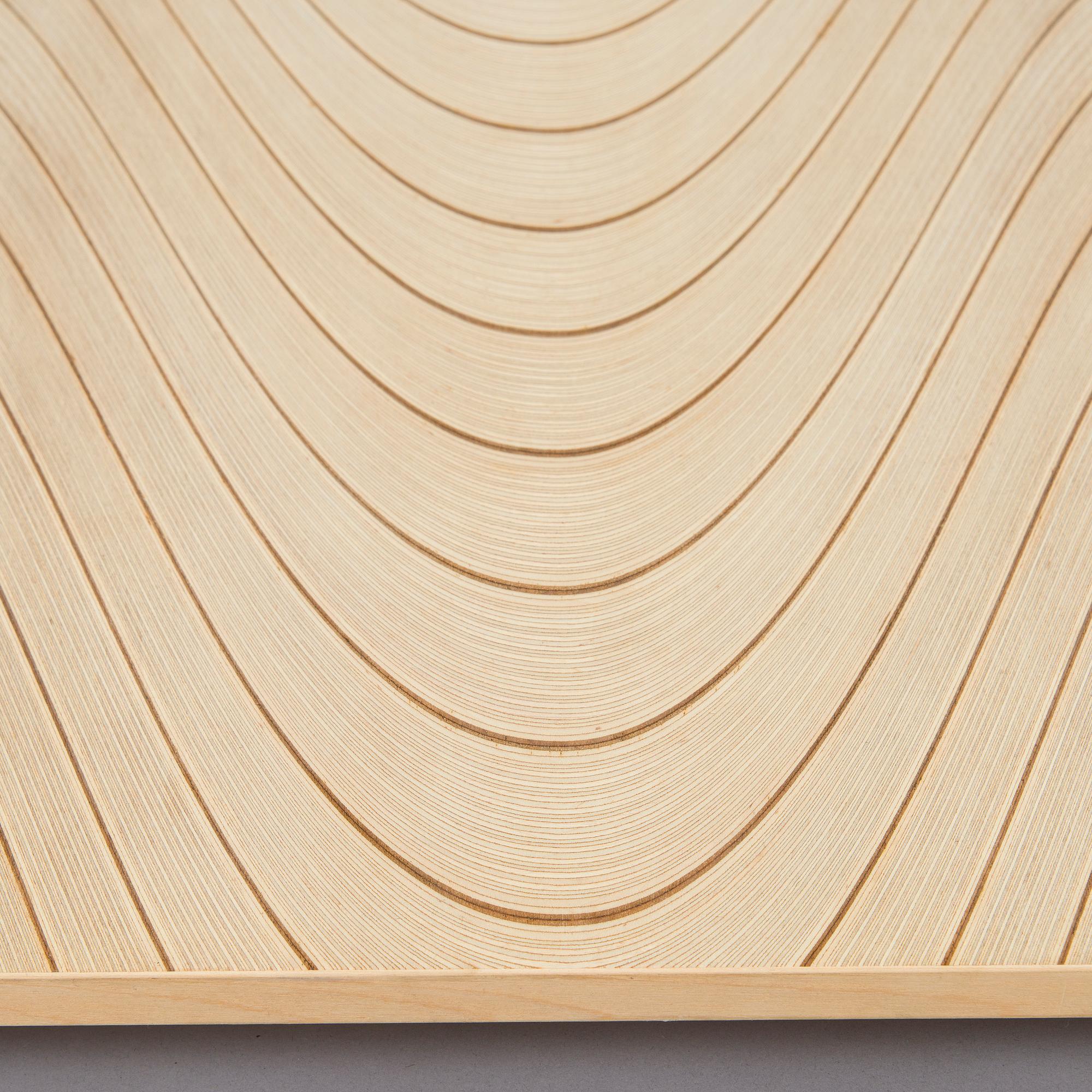 Tapio Wirkkala, experiment with rhythm plywood, manufacturer Soinne & Kni, 1950s.