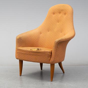 A second half of the 20th century 'Stora Adam' easy chair by Kerstin Hörlin-Holmquist for Nordiska Kompaniet.