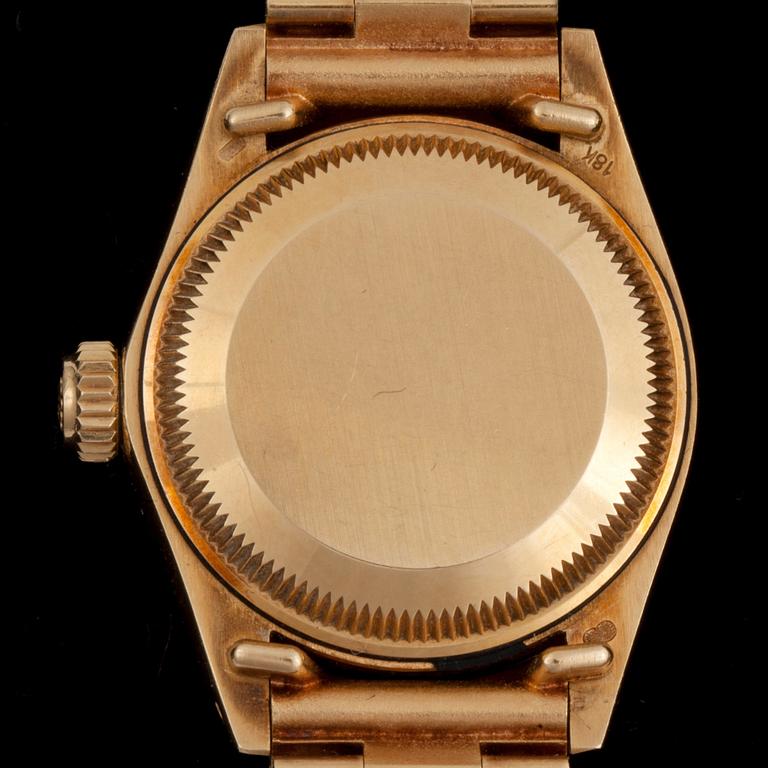 ARMBANDSUR, dam, Rolex, Datejust, ref 6917, 18k guld. 1980-tal. Vikt ca 69g.