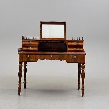 WRITING DESK / DRESSING TABLE, mid 19th century.