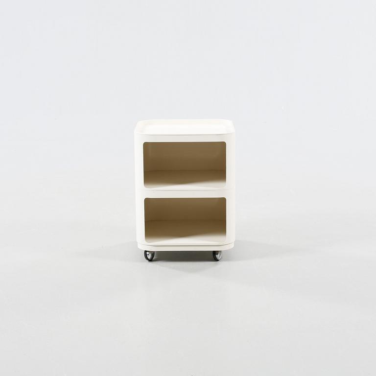 A plastic bedside table "Componibili", Anna Castelli-Ferrieri for Kartell, Husqvarna.