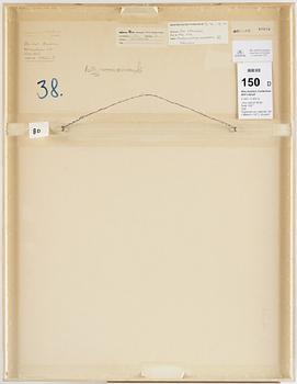 JAN HÅFSTRÖM, collage och blandteknik på papper, signerad Jan Håfström och daterad 1973.