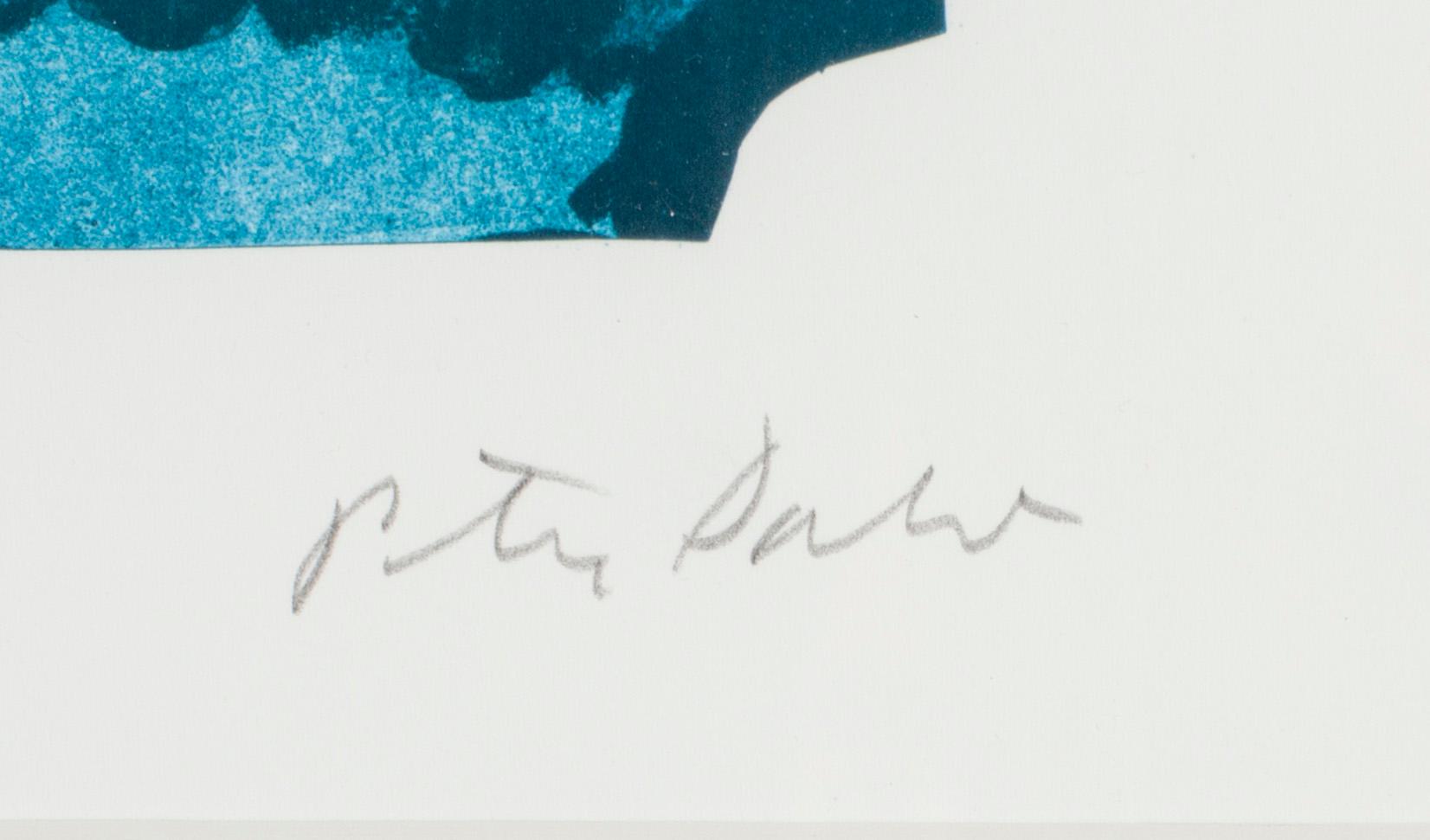 PETER DAHL, färglitografi, signerad.