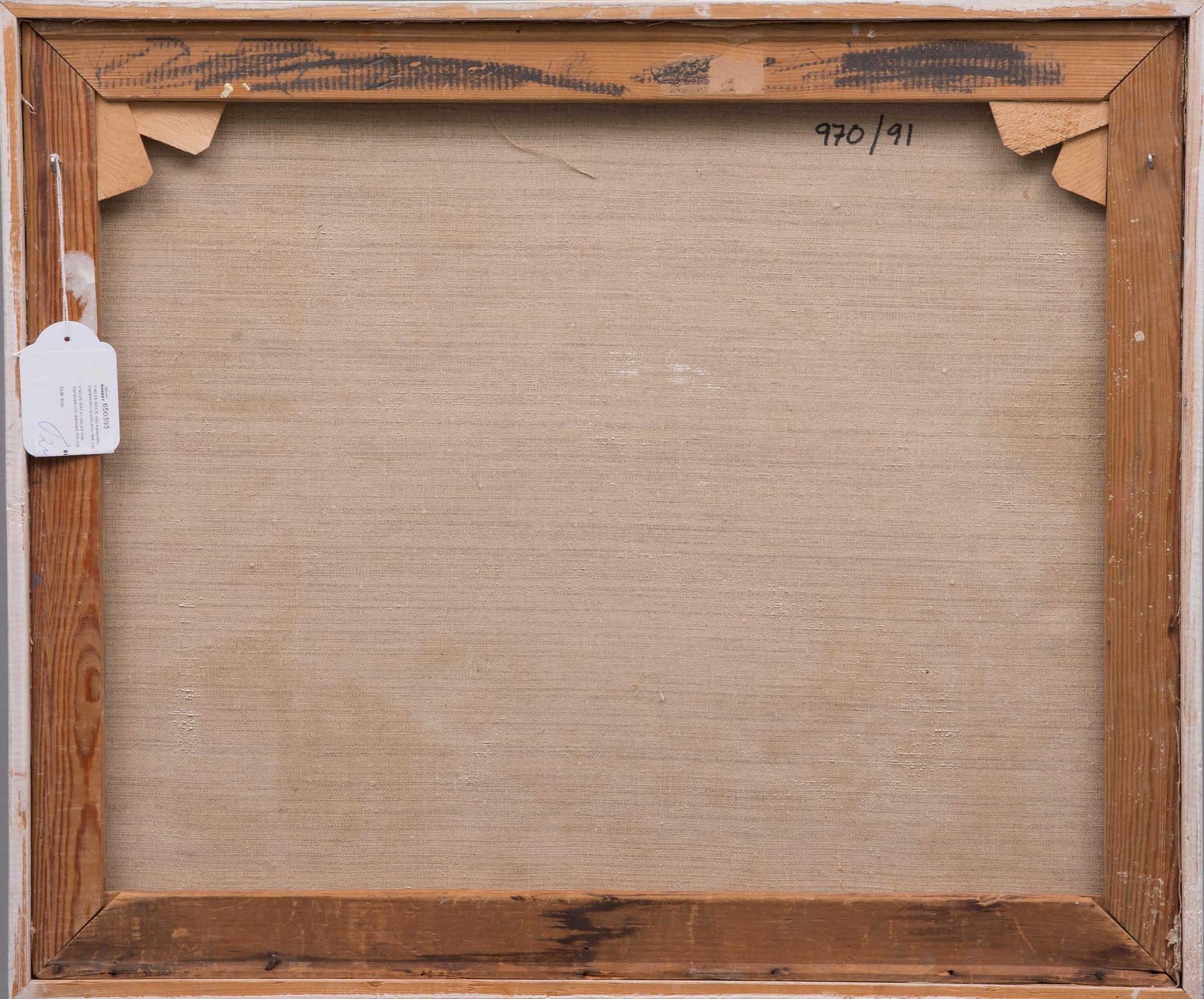 YNGVE BÄCK, olja på duk, signerad och daterad -64.