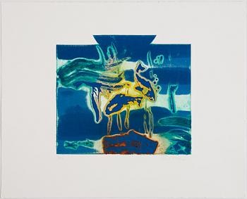 Ernst Billgren, "The end of all animals", portfolio bestående av 12 etsningar, signerad och numrerad 3/40.