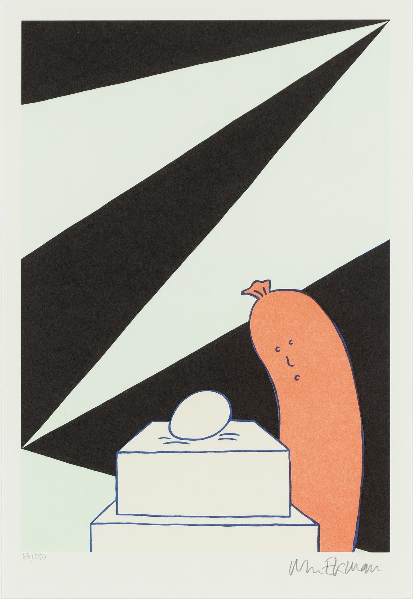 Marie-Louise Ekman, "Ett ägg-monument, en korv och en Olle Baertling-målning".