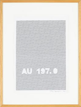 Sten Hanson, collage on paper, signed and dated -74.