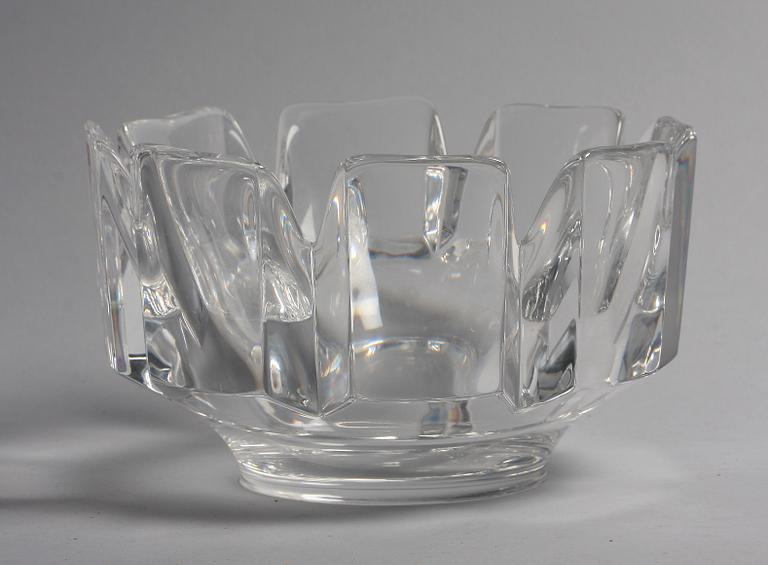 SKÅL, glas, Orrefors, Lars Hellsten. Sign.