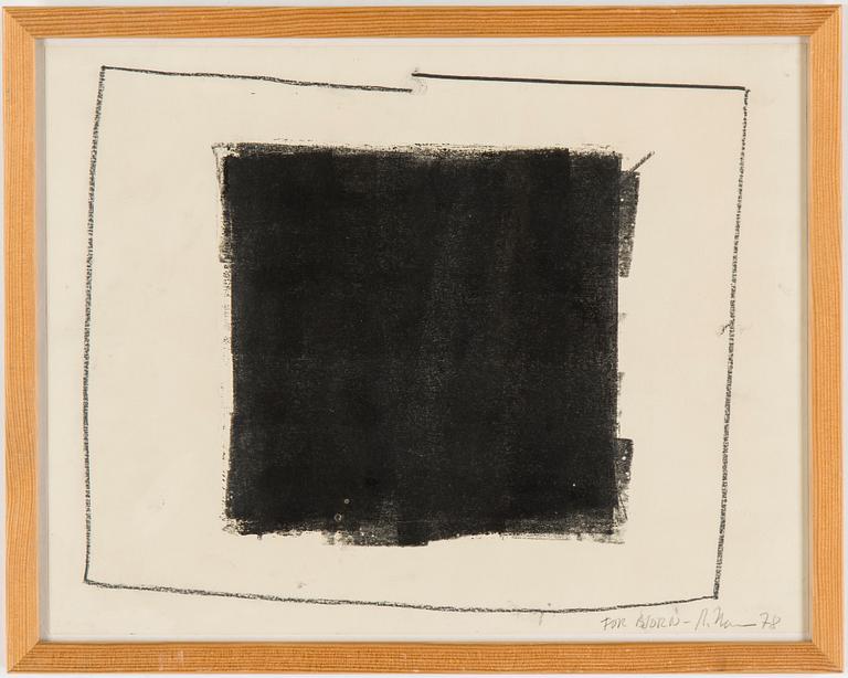 RICHARD NONAS, pencil on paper, signed with dedication and dated -78.