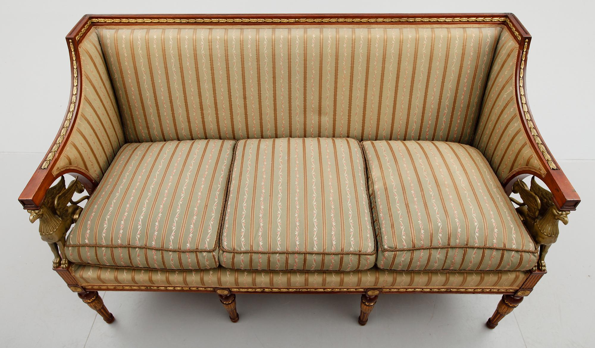 SOFFA, empirestil, 1800-/1900-tal.