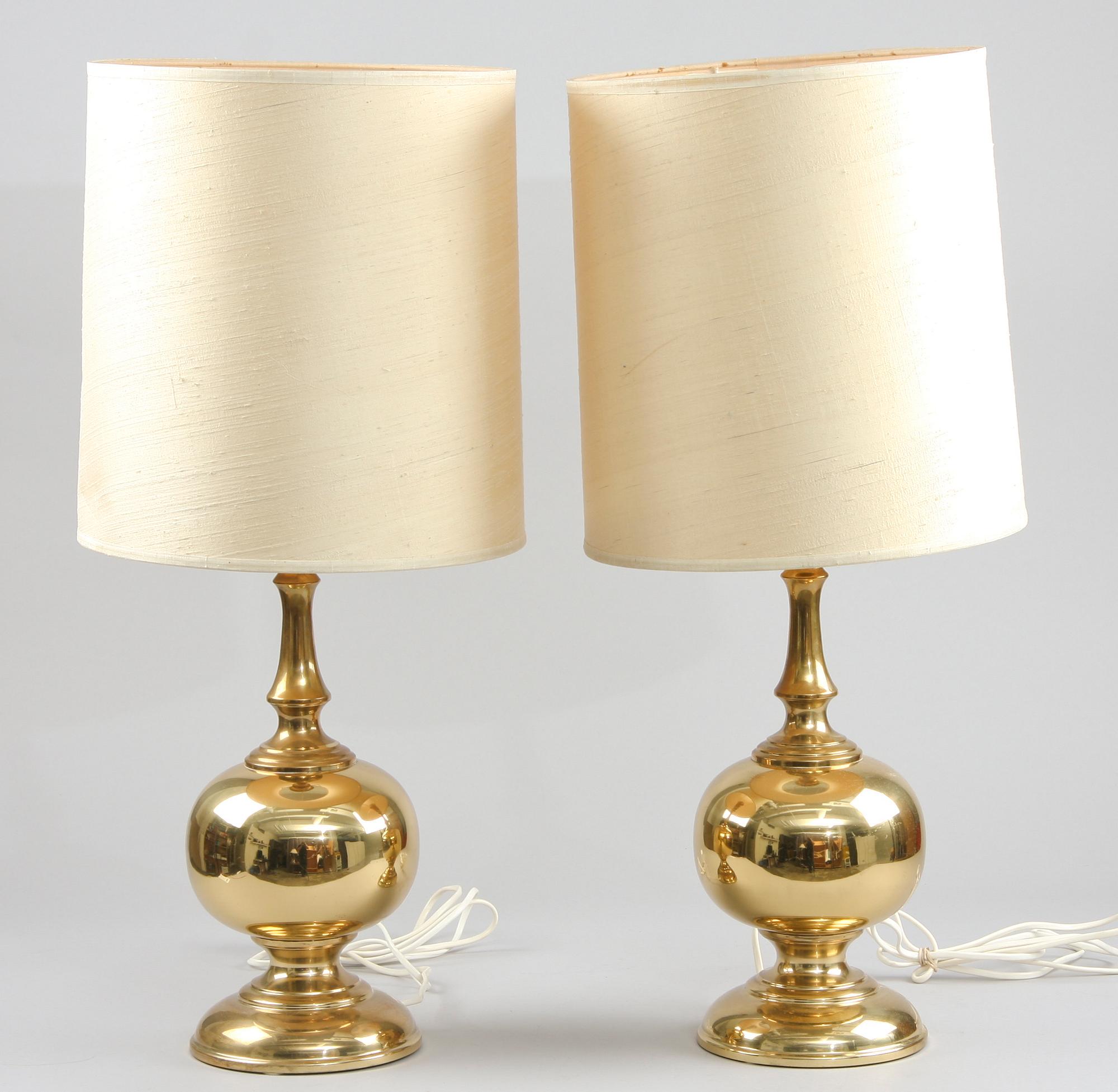 BORDSLAMPOR, ett par, "Aneta", Uno Dahlén, 1900-talets andra hälft.