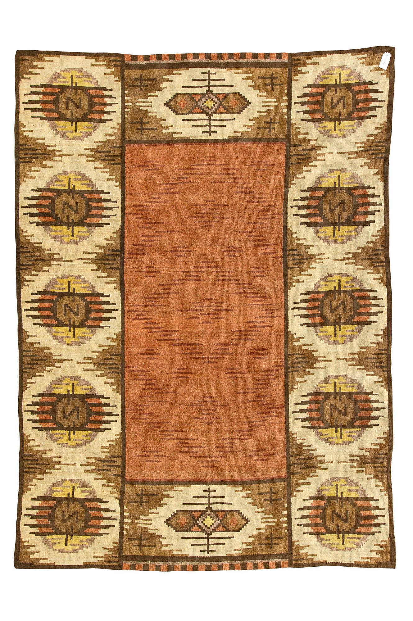 Hårgarnsmatta, 1920-tal. Ca 325 x 227 cm.