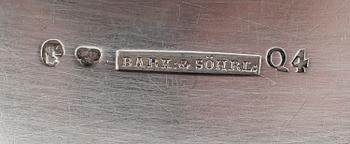 TÅRTSPADE, silver, Barkander & Söhrling, Linköping 1846. Vikt ca 81 g.