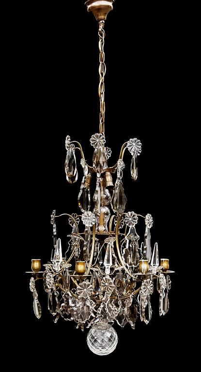 LJUSKRONA, barockstil, 1900-talets första hälft. Höjd ca 70 cm.