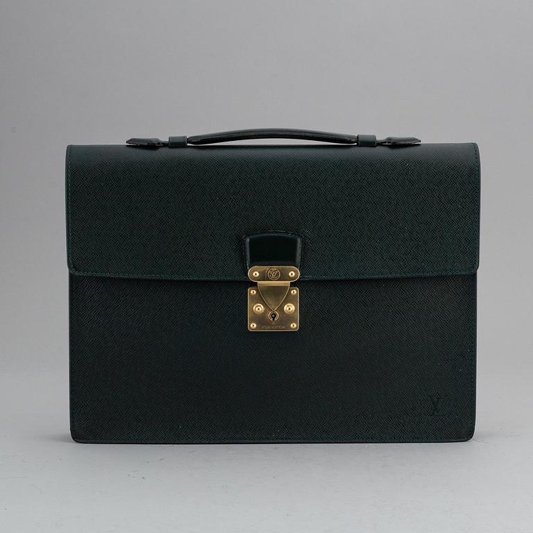 LOUIS VUITTON, a 'Taiga Serviette Kourad' briefcase.