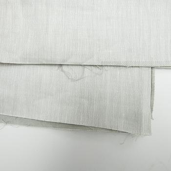 BORDDUK samt SERVETTER, 6 st, "Linjespel" samt SERVIETTER 6 st "Street", Dora Jung, Tampella.