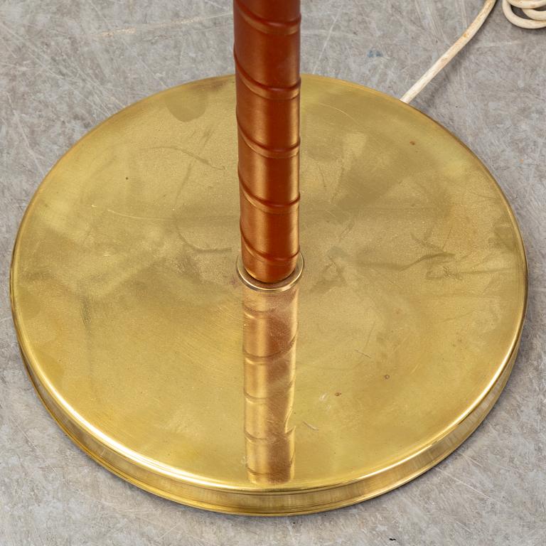 JOSEF FRANK, a model 2368/2148 'Stora Kamelen' brass standard light for Svenskt Tenn, Sweden.